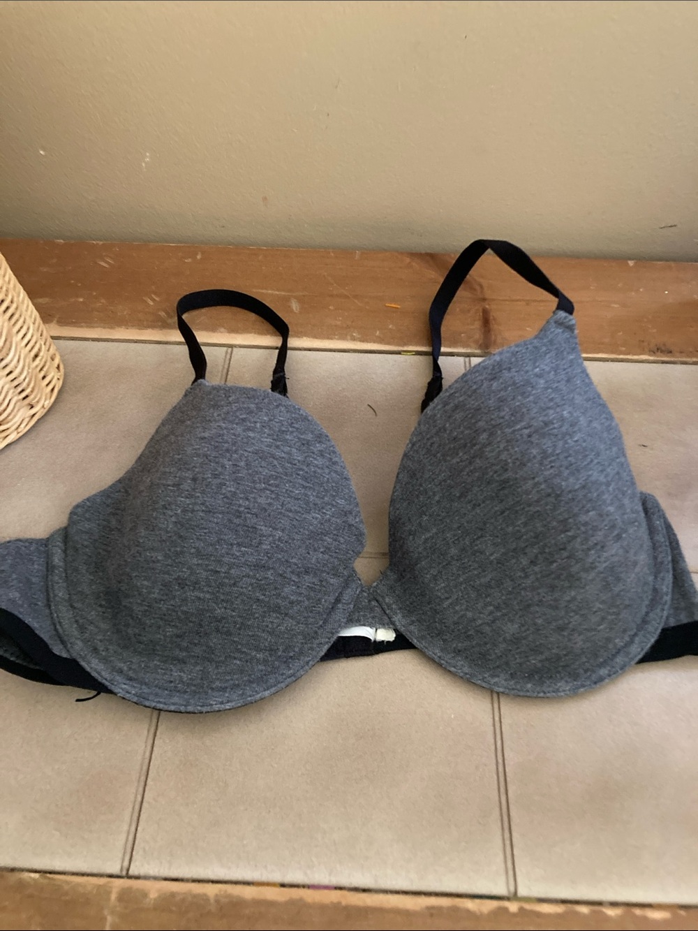 Everyday T-Shirt Bra in Heather Gray 34C